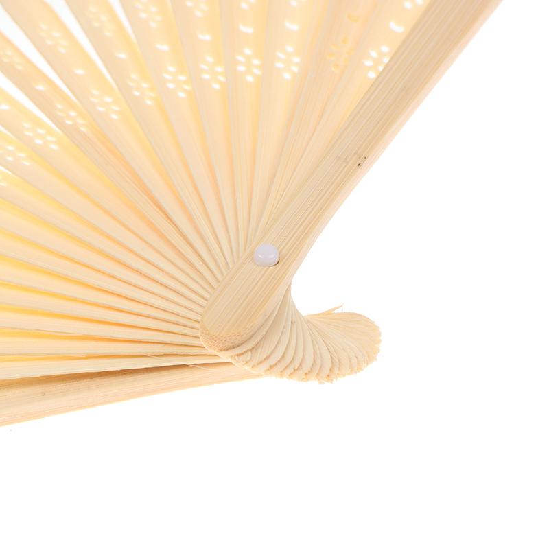 Folding Fan Hand Diy Chinese Folding Fan Wooden Bamboo Antiquity Folding Fan