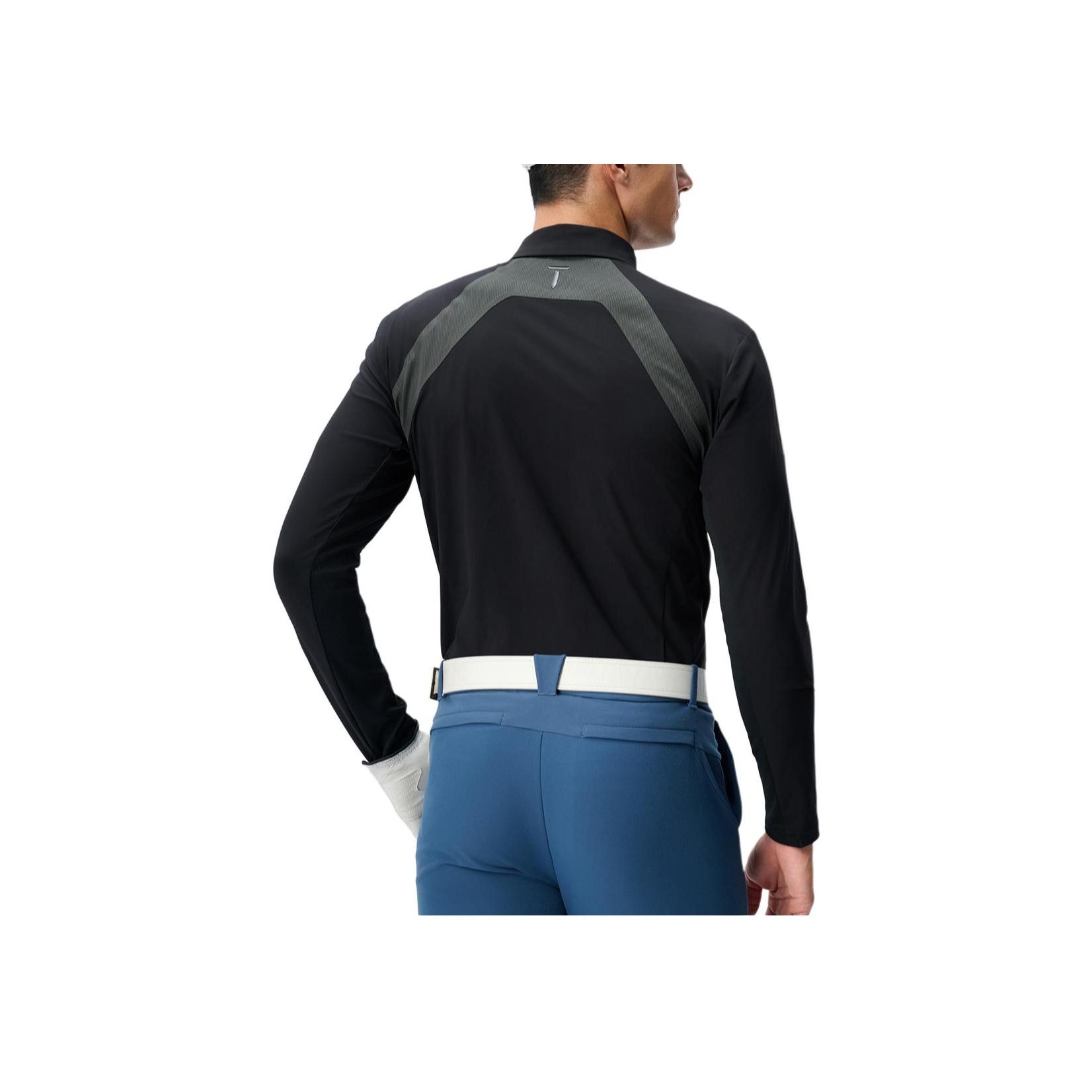 

New FILA Polo Shirt Men s Pitch Black A11M445205FBK 185/104A/XXL