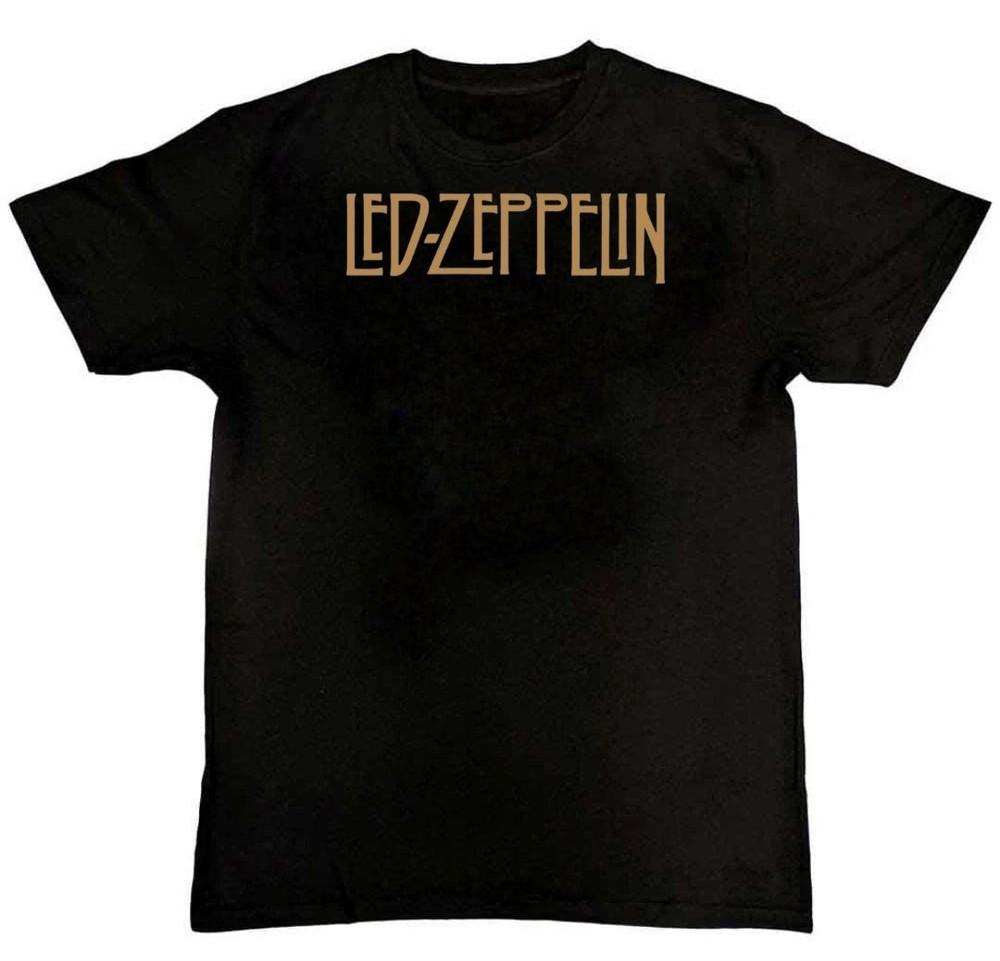 LED ZEPPELIN ZOSO LOGO GOLD Graphic Print Mens TShirt S M L XL 2 3 4 XL Unisex T-Shirt XXXL