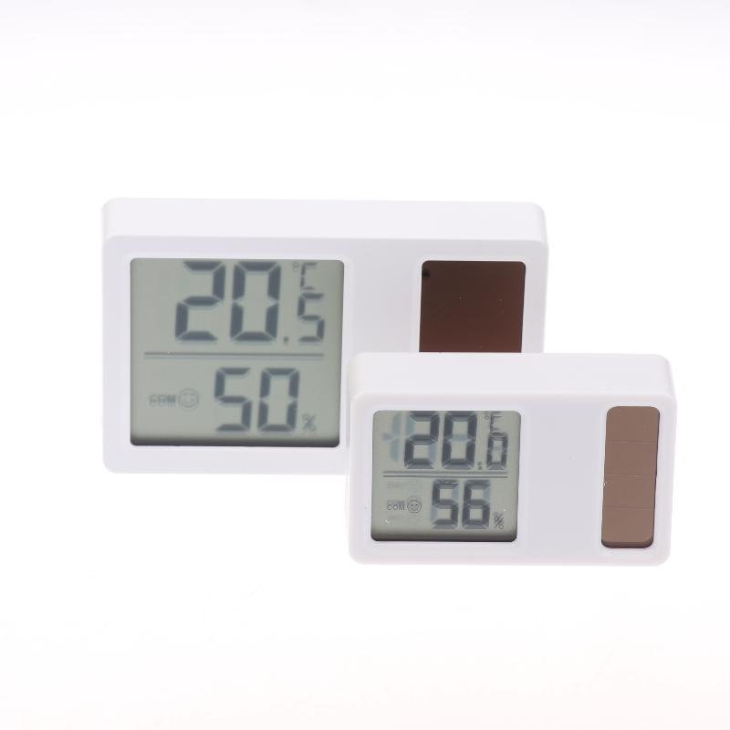 Solar Powered Thermometers Mini High Accuracy Digital Temperature Humidity Portable Measurement Meter Gauge Hygrometer