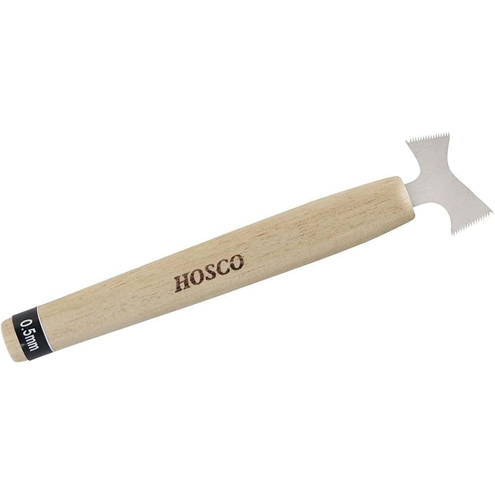 HOSCO Luthiers Tools Fret Slot Cleaning Saw, Double-Edged, Blade Thickness 0.50 mm, TL-H-SCSWD05