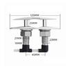 Concealed Cleat Mirror-Polished Hardware Heavy Duty for Boats, Docks