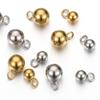 20-40pcs Stainless Steel Ball Pendants Solid Beads Charms for Necklace Bracelet Jewelry Making DIY Earrings Metal Bead Pendants