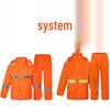 Men's Orange Raincoat & Pants Set with Reflective Strips for Construction and Cleaning