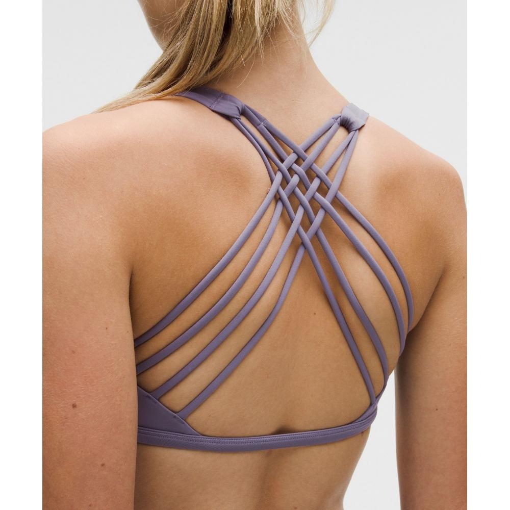 Lululemon Free To Be BrA   Wild  Light Support  A B Cup grApe Mist