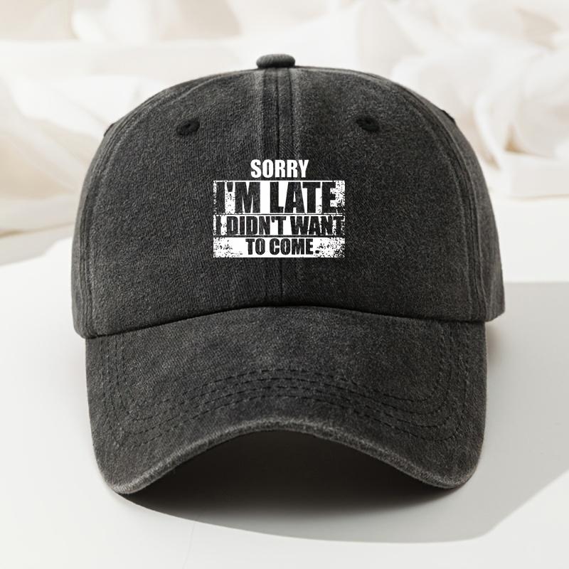 Baseball Cap Stylish Hat Men s Outdoor Baseball Cap Adjustable High Quality Truck Cap Men s and Women s Camping Hiking Fishing Hat чёрный
