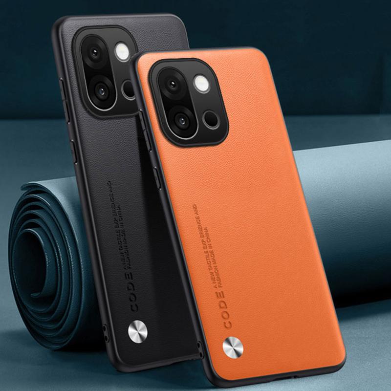 Luxury PU Leather Case For OnePlus 15 OnePlus15 Back Cover TPU Silicone Shockproof Full Protection Phone Case For One Plus 15 5G