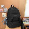 Modern Casual Backpack With Bold Letter Pattern And Padded Shoulder Straps For School Use