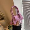 Mini Small Bag 2025 Spring/Summer New Korean Version Fashionable, Simple and Versatile Women's Hand-worn Crossbody Small Square Bag PU