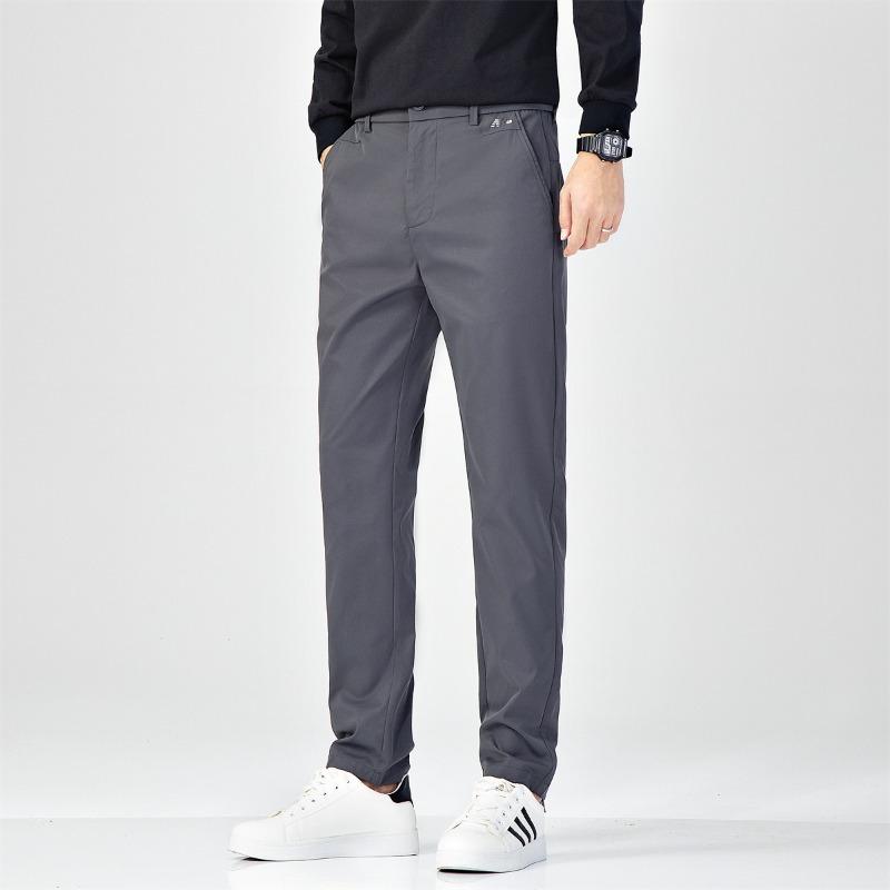 Pants Men's Autumn and Winter New Men's Anti-Wrinkle Business Casual Pants Fashion Versatile Loose Straight High Men's Pants
