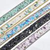 Q1JB 1.1Yard Rhinestones Ribbon for Crafting Embellishment Sparkling Rhinestones Ribbon for Birthday Wedding Cake Decoration