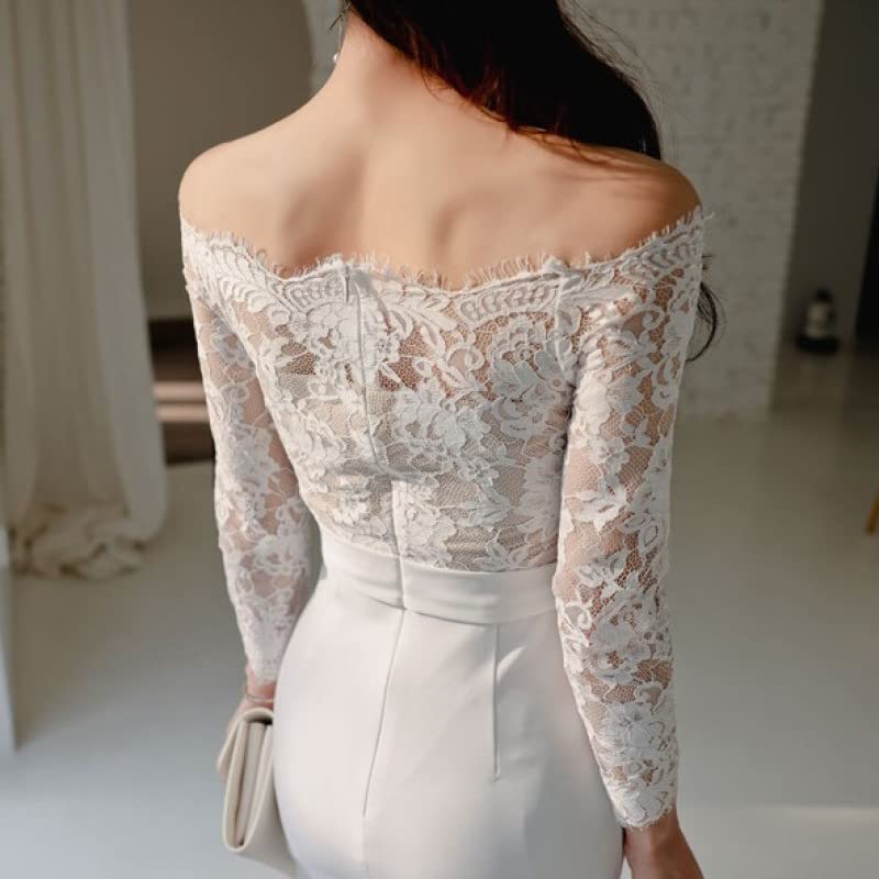 ISLAYCAOLILA Cabaret Mini Club Party Tight Midi Long Pencil CS8 Hella Dress, Dress, Dress, Dress, Dress, See-through, Off-the-Shoulder Lace, Sheer,