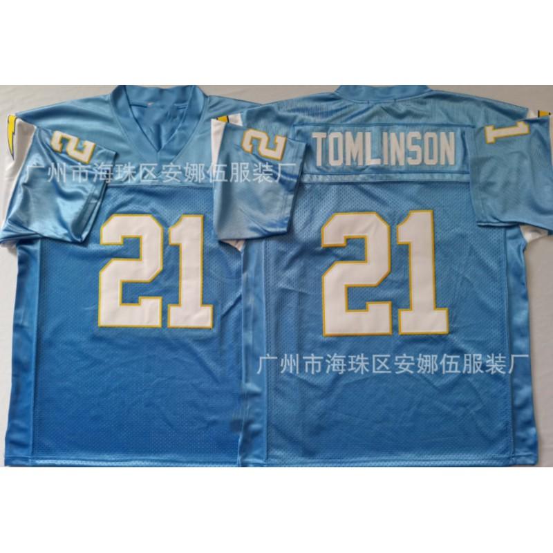 2026 Vintage Rugby Embroidered Jersey San Diego Chargers 21 55 Team Sports Basketball