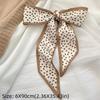 1/4pcs Hair Accessories Skinny Silk Scarf Foulard Ribbon Scarves Bag Wrist Bandana  Women Spring
