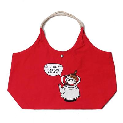 Echte Tragetasche Öko-Tasche Große Kapazität Große Stickerei Niedlich [Mumin] [Offizielles Produkt] Damen RMPK-01 [Neuheit enthalten] [Bonus enthalten] (rot