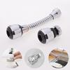 Rotatable Stainless Steel Kitchen Faucet with Two-Function Shower Head and Water-Saving Aerator