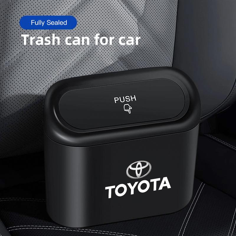 Car Trash Can Garbage Bin Organizer Accessories For Toyota 86 Mirai Supra Prado Alphard Crown Vellfire Venza Avalon Reiz Keyring