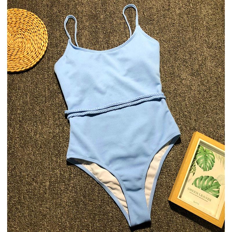 Wysokiej Talii Kostium Kąpielowy Damski Jednoczęściowy Damski Strój Kąpielowy Body Kostium Pływacki Trikini Dopasowany Rozmiar Stroje Kąpielowe Damskie Monokini