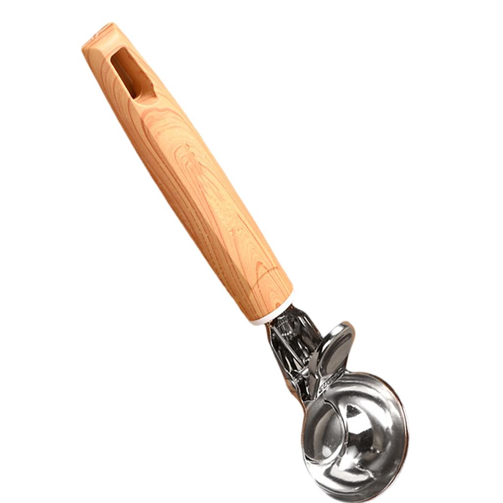 Stainless Steel Scooper With Ergonomic Grip For Ice Cream Nonstick Digger Dessert Spoon For Home And Commercial Use