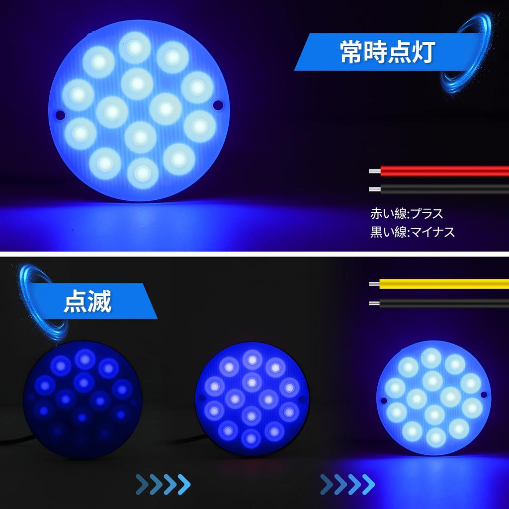 Ygmylandbb LED Side Markers, High Brightness 14 LEDs, Truck Side Markers, Flash Effect Marker