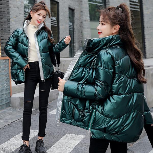 

Зимняя женская куртка-парка с длинными рукавами и утепленным хлопковым зимним пальто XXL зелёный