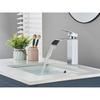 Brushed Golden Basin Faucets Elegant Waterfall Bathroom Sink Faucet Single Lever Hole Deck Mount Brass  Mixer Taps