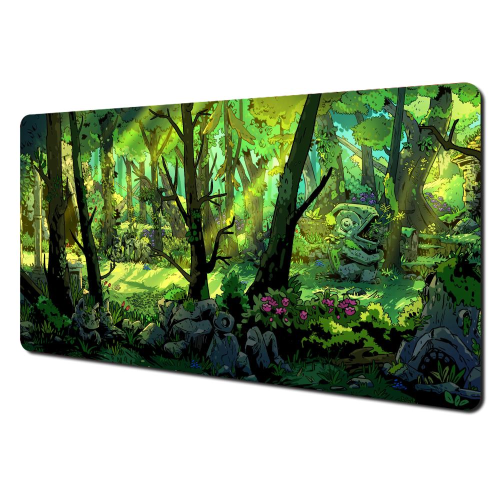 Forest Guardian Beast Gaming Mats Xxl Anime Mouse Pad Desk Mat Pc Accessories Keyboard Expansion Pads Rubber Antislip Base