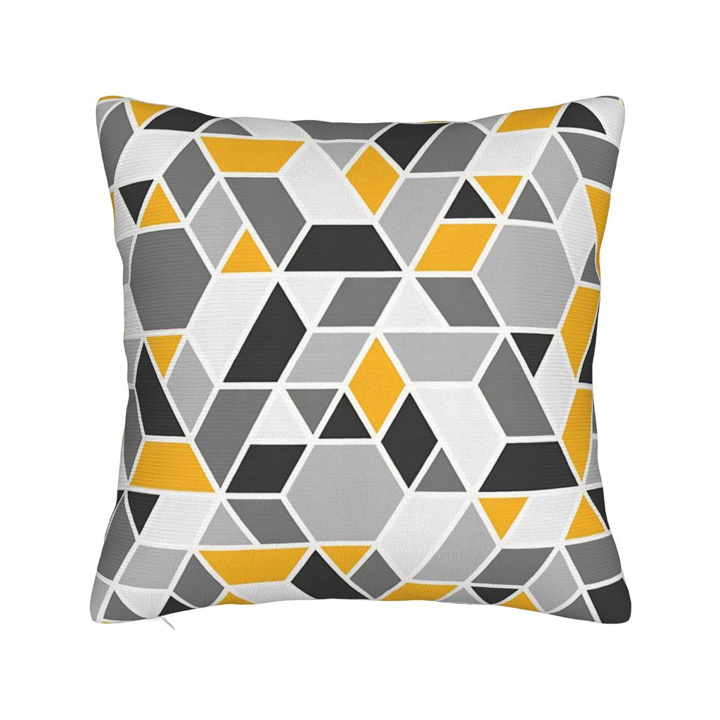 Pillow Cover Colorful Block Pattern Kawaii Pillow Case For Living Room Sofa Pillowcases