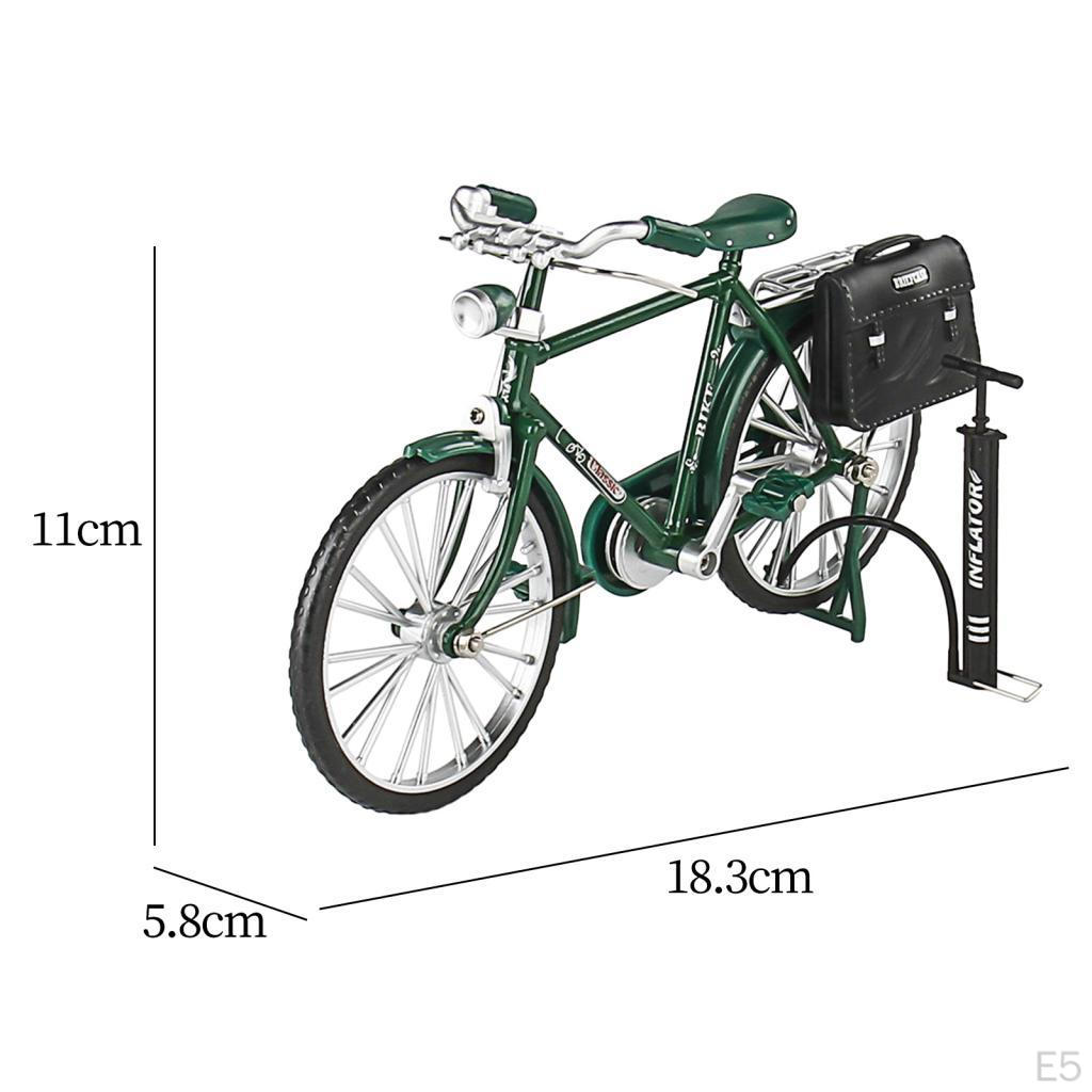 1/10 Scale Bicycle Model Diecast Mini Desktop Decoration Craft Finger Bike Models Toys