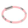 Anti Static Wrist Strap 8 Rings Pink Waterproof Washable Comfortable Wearing Silicone Bracelet for Jogging Winter