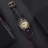 Punk-Stil Rindsleder Armbanduhr Rindslederarmband Armband Lederarmband Armbanduhren