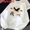 Oya Oya Oya Haikyuu Anime giapponese con cappuccio da uomo Cartoon Kawaii Nekoma grafica streetwear Kuroo Pallavolo Felpe uomo
