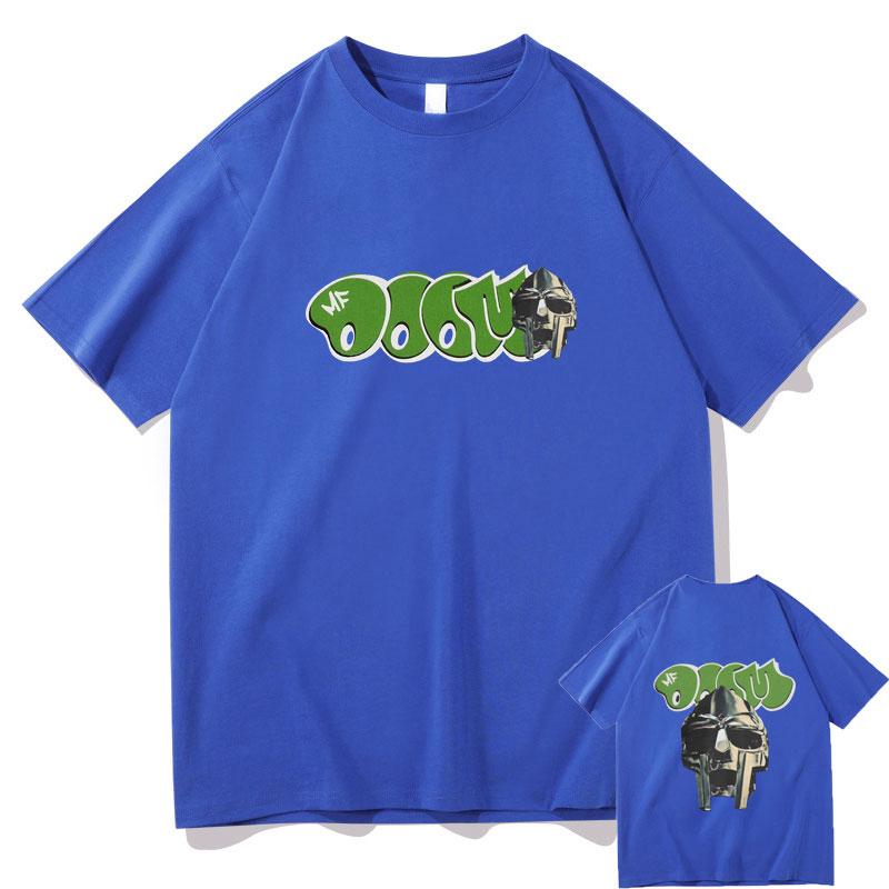 Rapper Mf Doom Madlib Madvillain Maske Grafik T-Shirts Herrenmode Vintage Trend T-Shirts Herren Damen Hip Hop Übergroßes T-Shirt