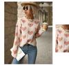 Europäischer & Amerikanischer Süßes Mädchen Stil Rosa Langarmpullover für Herbst/Winter Valentinstag
