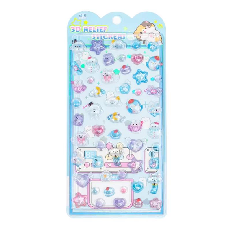 

Mr. Paper 7Style Sweet Candy Party Series 3D Embossed Cute Sticker Diy Notebook Mobile Phone Case Photo Frame Photo Album Card