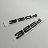 3D ABS Black Logo 318d 316d 325d 330d 320d Emblem Letters Sticker Car Trunk Badge For BMW E90 E46 E91 E92 E93 F30 Accessories