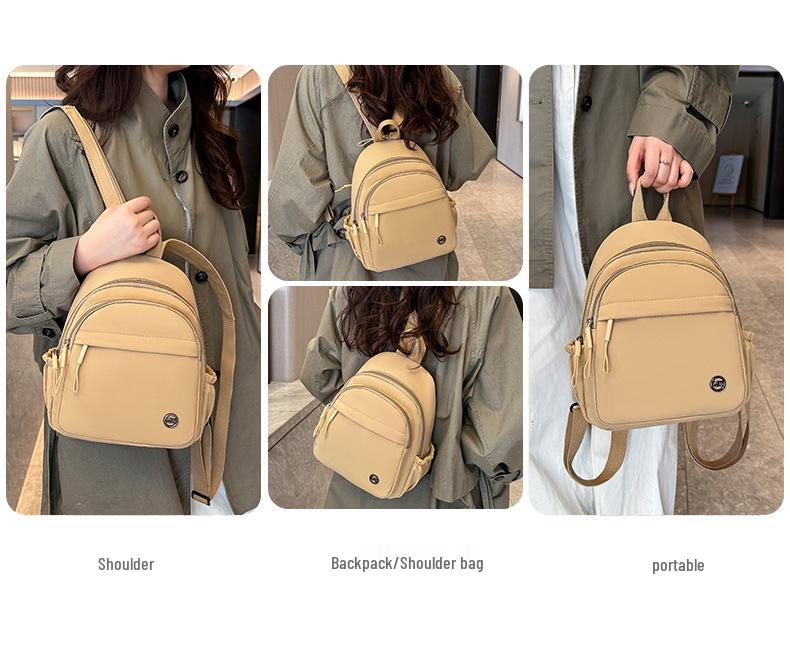 Women's Mini Multifunctional Korean Style Solid Color Travel Backpack