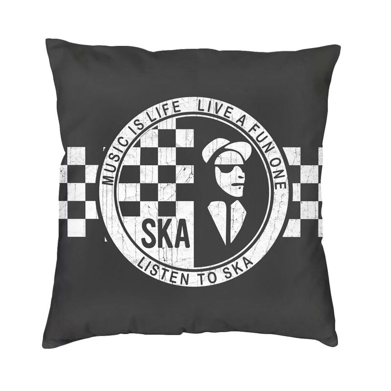 Modern Reggae Pop Music Ska Sofa Cushion Cover Velvet Throw Pillow Case Home Decor Pillowcase