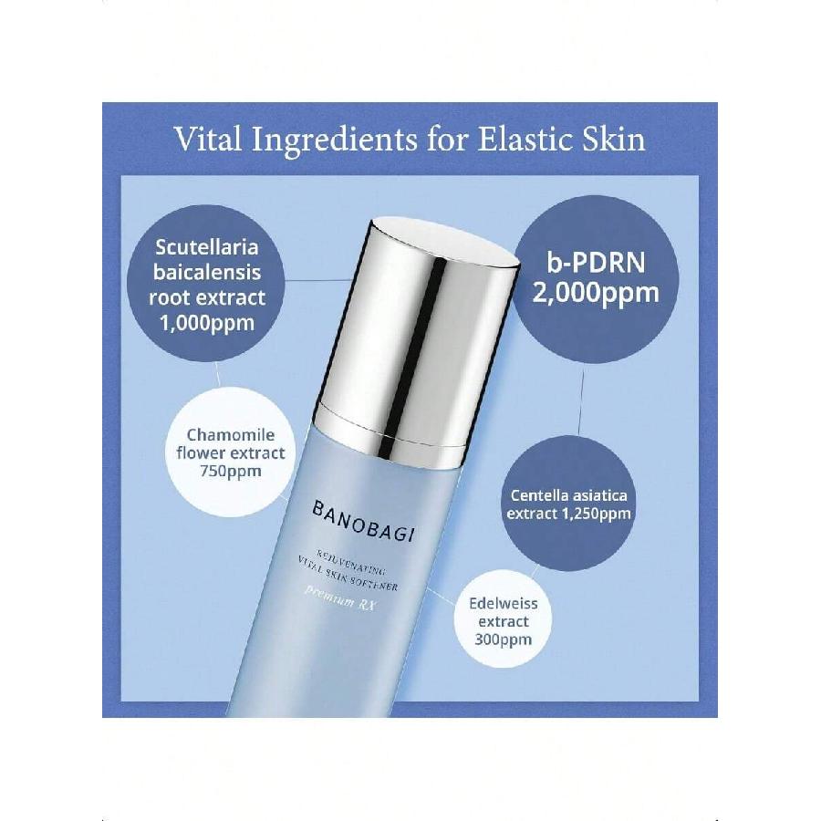 Banobagi Verjüngendes Vitales Hauttonikum 120ml | Feuchtigkeitsspendendes und Hydratisierendes Gesichtswasser für Trockene Fettige Haut | Koreanisches Hautpflege-Gesichtswasser