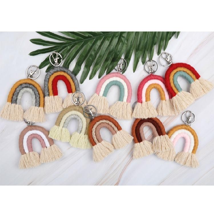 Fashionable Key Accessory Keychain Stylish Bag Ornament Cotton Texture Suitable for Key Bags and Backpack Decorating