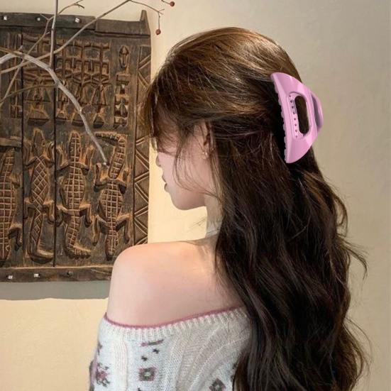 Women Hair Claw Anti-slip Teeth Anti-Breaking Medium Size Hair Clip Decorative Hair Styling Tool Thick Hair Accessory