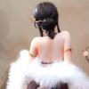 Beautiful 1/6 Scale Anime Figure Chinese Cheongsam Phoenix Design With Real Fishnet Stockings Furry Shawl For Anime Collectors