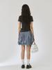 Peullijeupeulojegteu Balloon Skirt, Blue Check