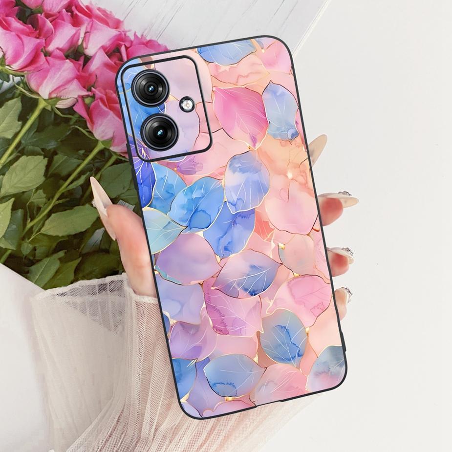 For Motorola Moto G54 G84 Case Luxury Butterfly New Painted Cover Soft TPU Phone Case For Motorola G84 G 54 MotoG84 MotoG54 Bags