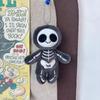 Cartoon Halloween Skeleton Plush Doll Pendant Keychain Creative Backpack Accessory Home Decoration For Children Halloween Gifts
