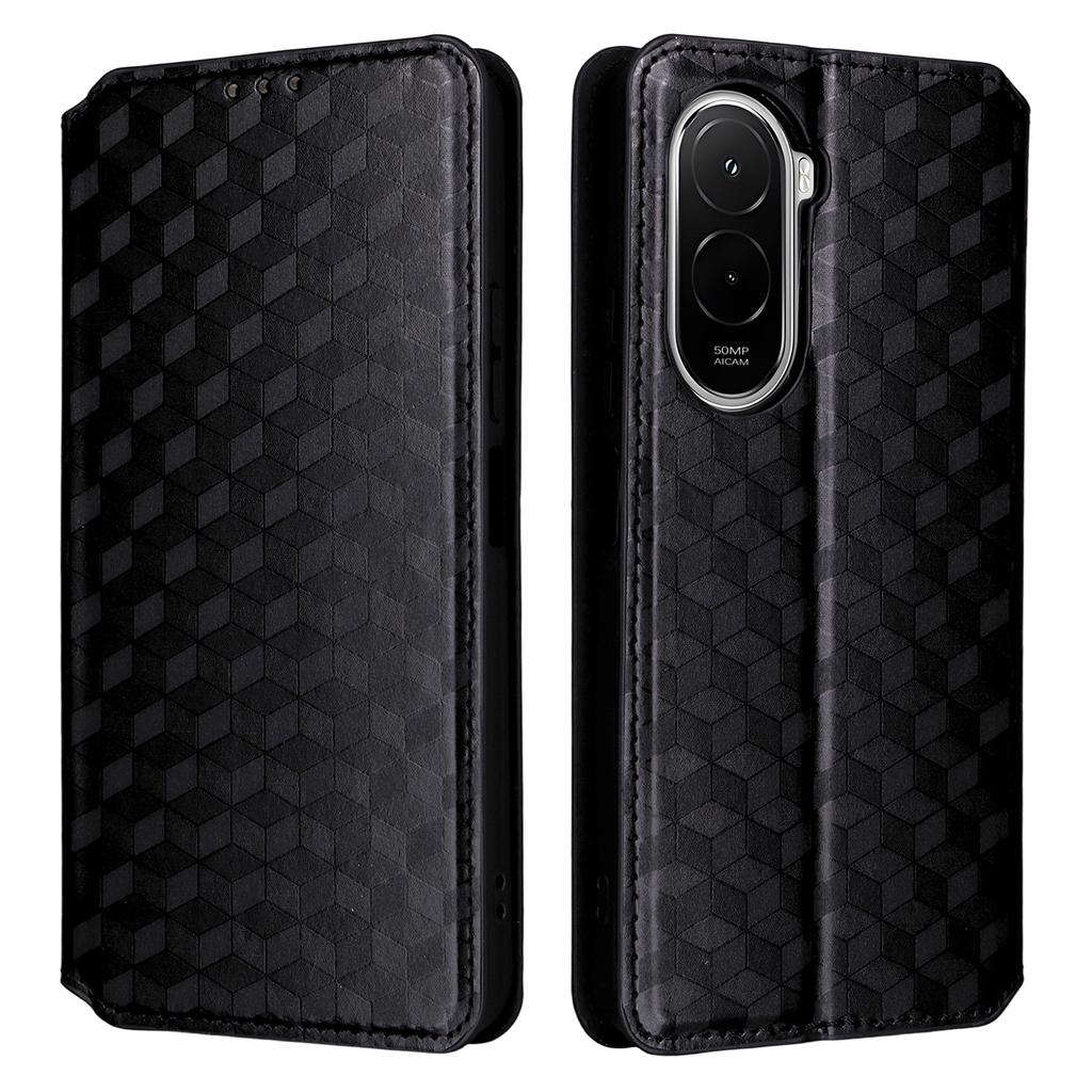 Pro Xiaomi Poco M7 4G (EU) (171 mm) Pouzdro Peněženka Kosočtvercový Vzor PU Kůže Kryt na Telefon