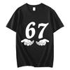 Six Seven 6 7 Meme Funny Hands Tshirt High Street Trend Fashion Short Sleeve Tshirts Unisex Women Clothing Casual Cotton T Shirts