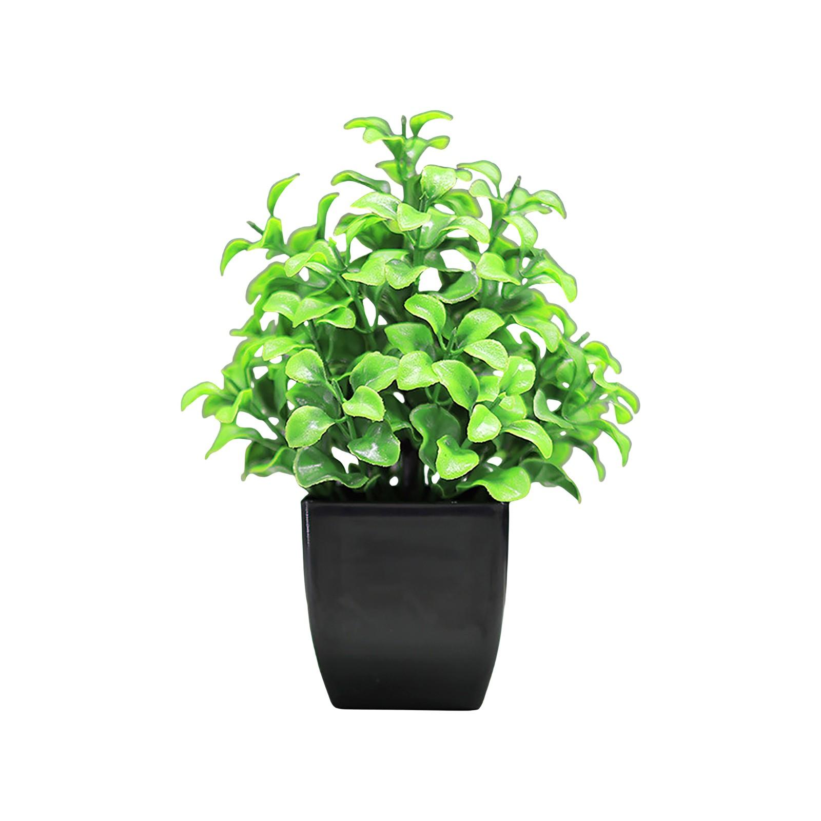 

Імітація зеленої рослини Прикраси в горщиках Комбінація рослин Прикраси для робочого столу в приміщенні Імітація штучної квіткової рослини Бонсай One Size