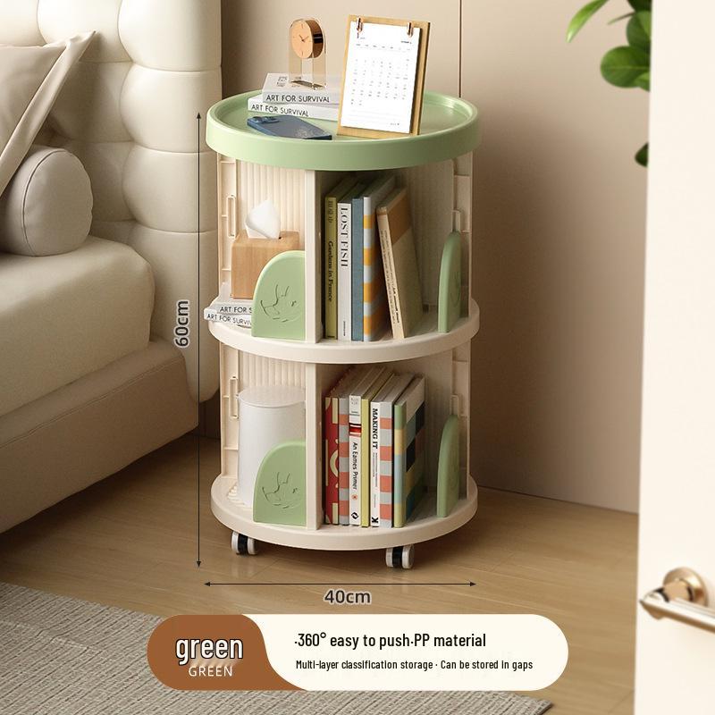 Drehbarer mehrschichtiger Bücherregal: Eckregal & Multifunktionales Kinderbücherregal