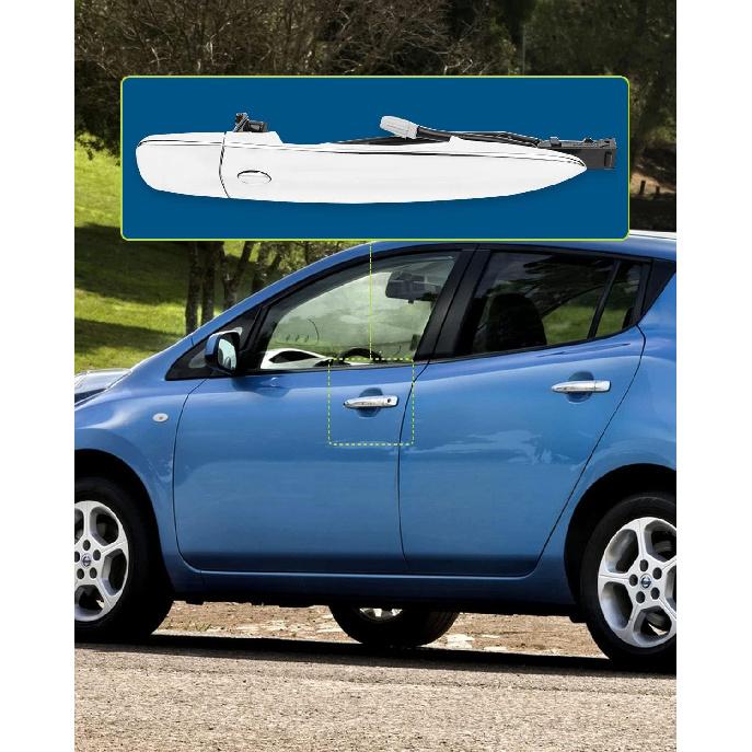 LUJUNTEC Exterior Front Driver Left Door Handle Replacement for 2011-2017 for Nissan for Leaf,2009-2014 for Nissan for Maxima,2009-2014 for Nissan